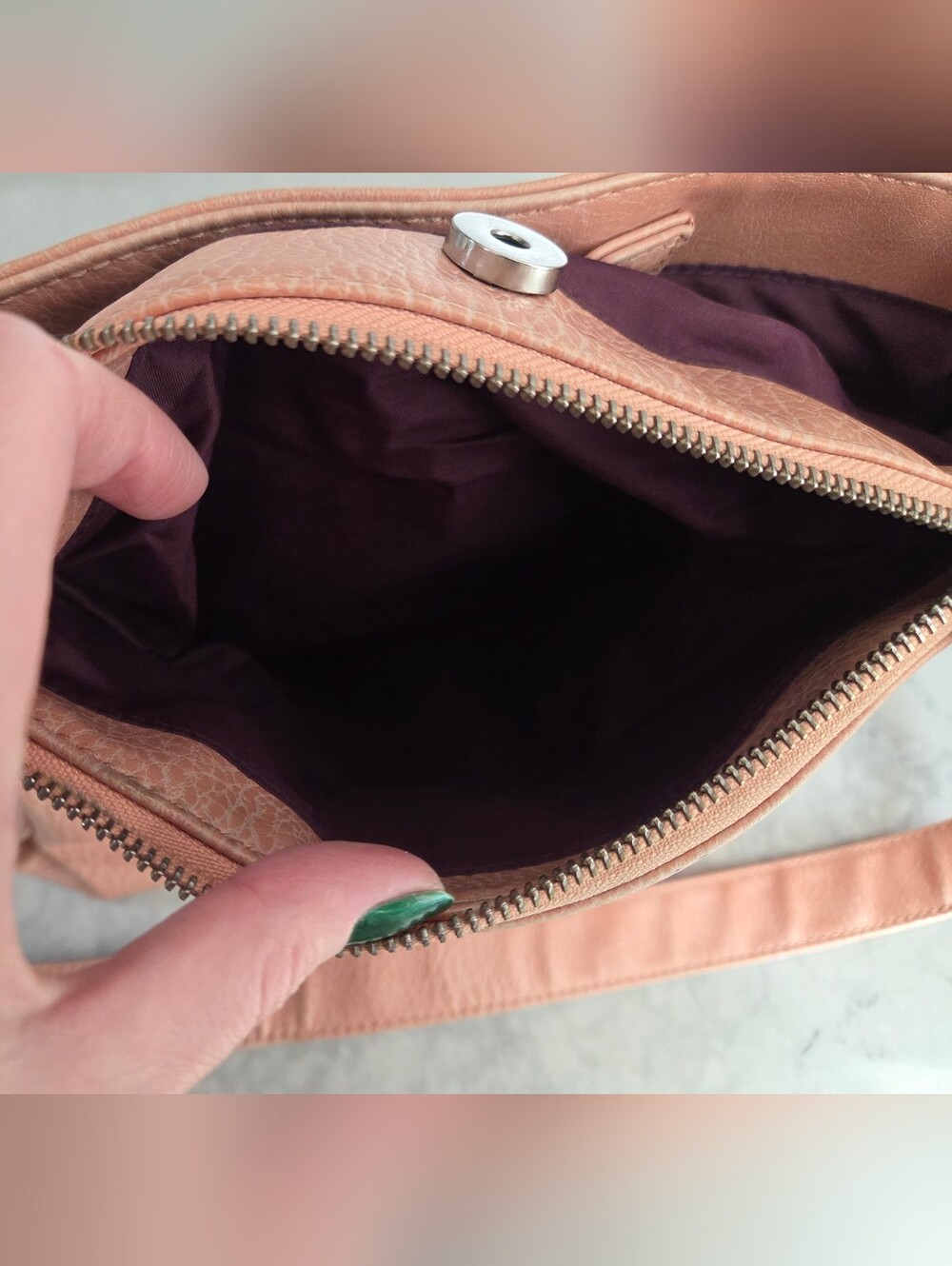 Matt & Nat Leather Crossbody Bag and Wallet Set - Pink - Picture 13 of 14